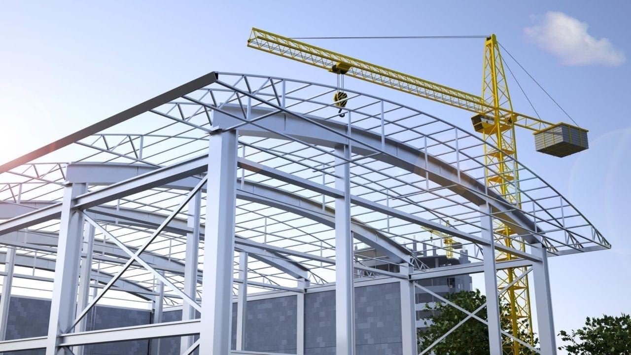 commercial warehouse construction project